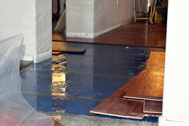Professional Flood Cleanup technician working in Leawood, KS